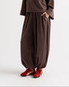 Aura Ribbed Balloon Pants -BROWN