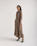 EFFORTLESS FLOW DRESS -CAFE