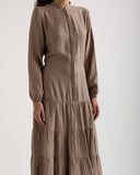 EFFORTLESS FLOW DRESS -CAFE