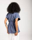 CONTRAST TRIM VEST -DARK blue