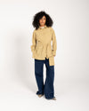 STRIPED LINEN SHIRT -Mustard