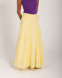 SOFT GLOW MAXI SKIRT -YELLOW