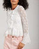 LACE MUSE BLOUSE -OFF WHITE