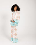 ABSTRACT TIE-DYE PANTS -PINK