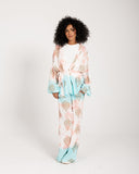 ABSTRACT TIE-DYE PANTS -PINK