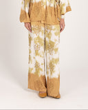 ABSTRACT TIE-DYE PANTS -Mustard
