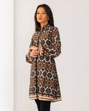 SANDSTONE LONG SWIMTOP-BROWN