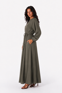 SOFT SILHOUETTE DRESS -OLIVE