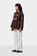 STRAIGHT GABARDINE PANTS-OFF WHITE