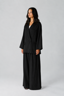 RELAXED OVERSIZED BLAZER -BLACK