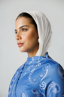 TULLE LAYERED SWIM HIJAB - OFF WHITE