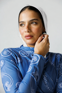 TULLE LAYERED SWIM HIJAB - OFF WHITE