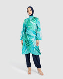 WIDE LEG SWIMPANT-BLUE BLACK