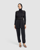 WIDE LEG SWIM PANT-BLACK