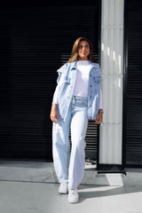 WIDE LEG DENIM-LIGHT BLUE