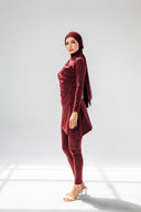 SWIM PANTS -MAROON