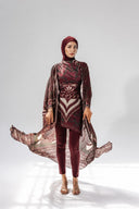 EMBER SWIM KIMONO - MAROON