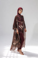 EMBER SWIM KIMONO - MAROON