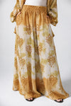 ABSTRACT TIE-DYE PANTS -Mustard