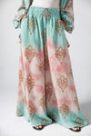 ABSTRACT TIE-DYE PANTS -PINK
