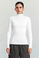 ESSENTIAL RIBBED TOP -OFF WHITE
