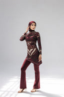 FLARE SWIMPANT - MAROON