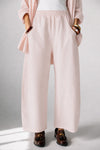 ELASTIC WAIST BALLOON PANTS -PINK