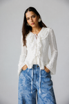 LACE MUSE BLOUSE -OFF WHITE