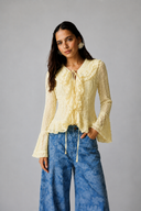 LACE MUSE BLOUSE -BUTTER YELLOW