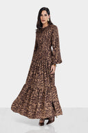 AMBER NAJESTY DRESS -BROWN