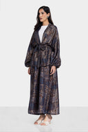 PATCHWORK CARDIGAN -CAFE
