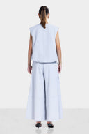 OVERSIZED CARGO VEST -Light Gray