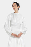 SOFT CRINKLE DRESS -OFF WHITE