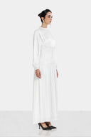 SOFT CRINKLE DRESS -OFF WHITE