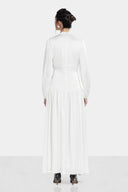 SOFT CRINKLE DRESS -OFF WHITE