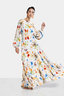 FLOWY FLOWERED DRESS -MIXED