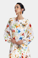 FLOWY FLOWERED DRESS -MIXED