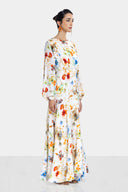 FLOWY FLOWERED DRESS -MIXED