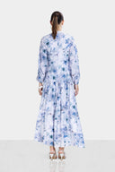 FLORAL DRESS -BABY BLUE