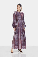 MAJESTIC FLOW DRESS -Burgundy