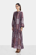 MAJESTIC FLOW DRESS -Burgundy