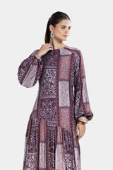 MAJESTIC FLOW DRESS -Burgundy