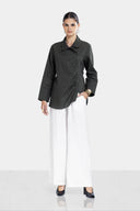 PURE LINEN SHIRT -OLIVE