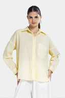OVERSIZE LINEN SHIRT -Yellow