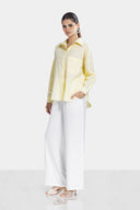 OVERSIZE LINEN SHIRT -Yellow