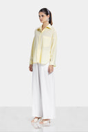 OVERSIZE LINEN SHIRT -Yellow