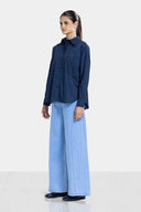 OVER SIZED SHIRT -Dark Blue