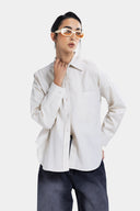 OVERSIZE LINEN SHIRT -Beige