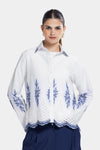 COASTAL BLOOM SHIRT -WHITE
