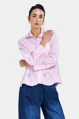 COASTAL BLOOM SHIRT - PINK